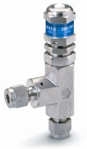 Ham-Let® H-900HP relief valve with 6mmOD, Let-Lok® connection and CE certificate 