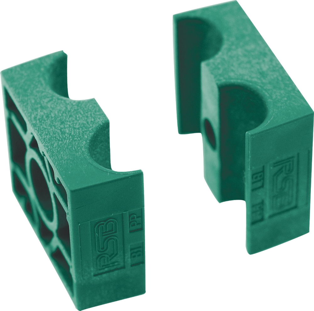 RSB® Twin Smooth Tube Clamp Jaws Polypropylene Pipemore
