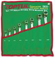 Toptul® 8 Piece 75° Offset Double Ring Wrench Set