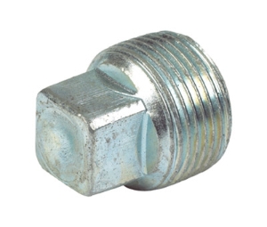 Vale® Wrought Iron Solid Plug Galvanised - Pipemore