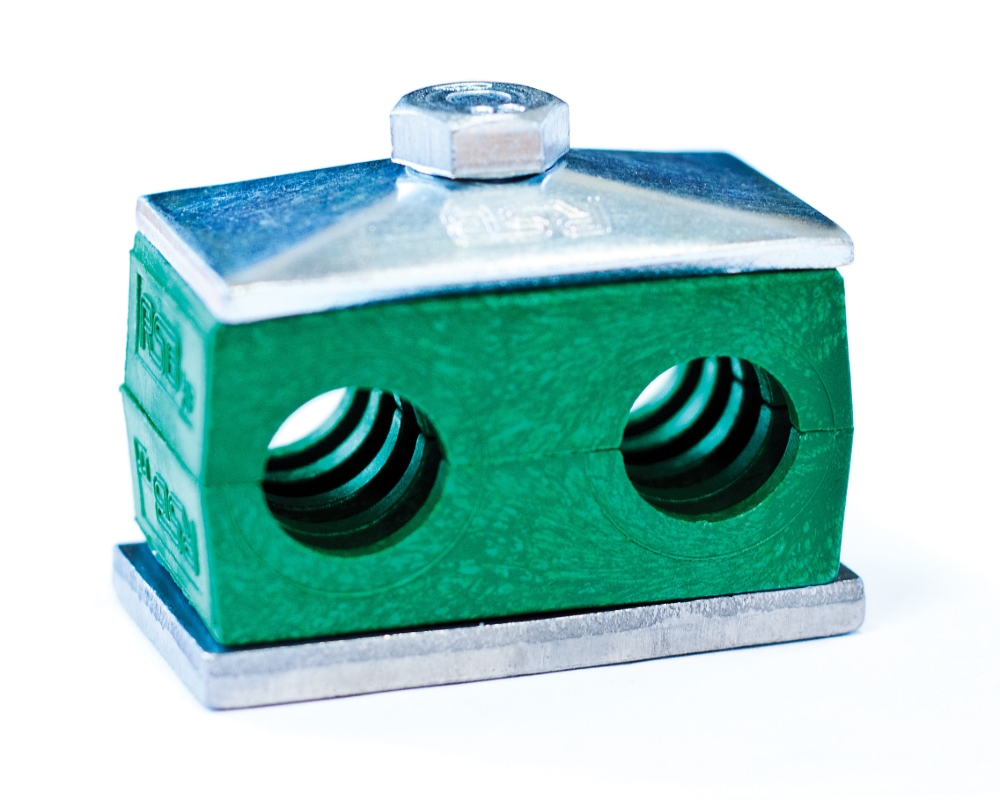 RSB® Twin Tube Clamp Complete Polypropylene Pipemore