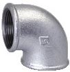 Vale® Beaded Galvanised Malleable Iron Pipe female elbow